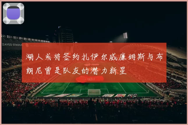 湖人或将签约扎伊尔威廉姆斯与布朗尼曾是队友的潜力新星